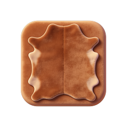 Sandwich Bread 3D Icon - Soft Plush Food Design