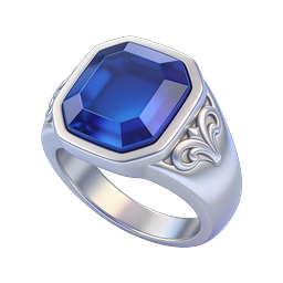 Sapphire Gemstone Ring Icon | Luxury Blue Jewelry