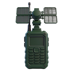 Satellite Phone Tactical Communication Icon