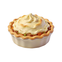 Savory Pot Pie Icon - Realistic 3D Food Illustration
