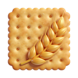 Wheat Cracker Icon for Food Illustrations