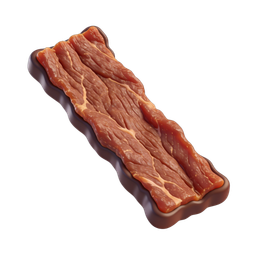 Ícone realista de carne seca para branding de alimentos
