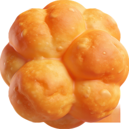 Vibrant Orange Bubble Food Icon for Freshness and Fun
