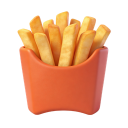 Tasty French Fries Icon for Food Lovers