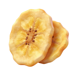 Realistic Banana Slice Icon for Food Designs