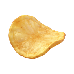Realistic Potato Chip Icon for Snack Themes