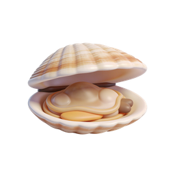 Realistic Scallop Icon for Seafood Designs