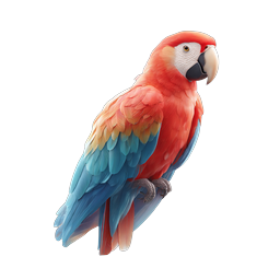Scarlet Macaw Parrot - Vibrant Tropical Bird Icon