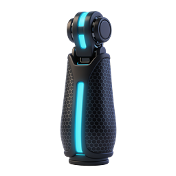 Sci-Fi Energy Cell Icon - Futuristic Tech 3D Render
