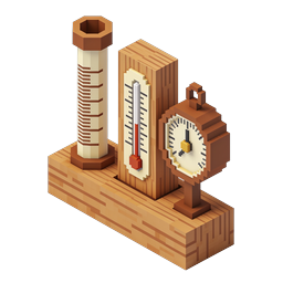 Science Measurement Lab Voxel Icon Set