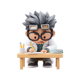 Adorable Scientist Boy Icon for Educational Content
