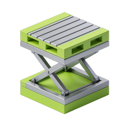Scissor Lift Table Industrial Icon | 3D Isometric