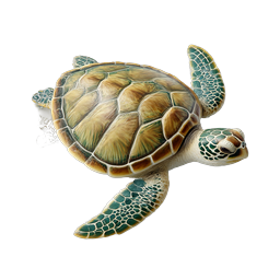Realistic Sea Turtle Icon - Marine Life & Ocean Wildlife