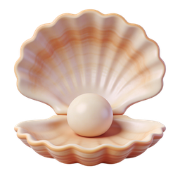 Elegant Seashell with Pearl Icon for Nature Lovers