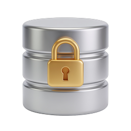 Secure Database Icon - Encrypted Data Protection