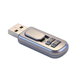 Secure USB Flash Drive with Combination Lock Icon