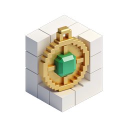 Secure Crypto Vault Cube Icon | 3D Isometric Design