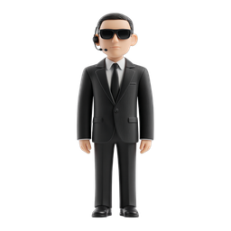 Professional Security Agent Icon for Safety Services