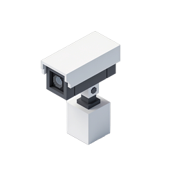 Isometric Security Camera Icon | CCTV Surveillance