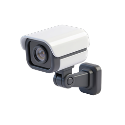 Icono de cámara de seguridad - Vigilancia 3D realista