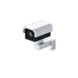 Isometric Security Camera 3D Icon | CCTV Surveillance