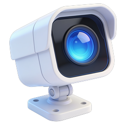 Security Camera Icon - 3D Surveillance Camera