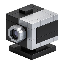 Isometric Security Camera Icon | 3D Surveillance Design