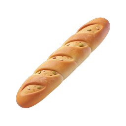 Biểu tượng bánh mì hạt thủ công - Minh họa tiệm bánh 3D