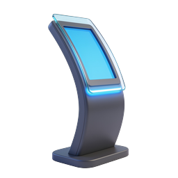 Icône de Borne Libre-Service - Terminal Interactif 3D