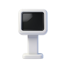 Biểu tượng máy kiosk tự phục vụ | Màn hình 3D