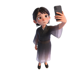 3D Character Selfie with Traditional Shadow | Japanese Culture