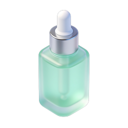 Serum Dropper Bottle 3D Icon | Skincare & Beauty