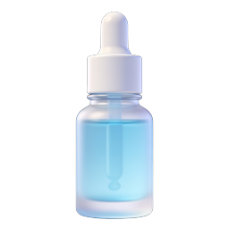 Icona di flacone contagocce di siero - skincare e beauty 3D