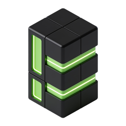 Isometric Server Stack Icon | Cloud Storage & Data Center