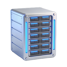 Enterprise Server Storage Unit Icon | 3D Tech Icon