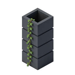 Server Tower with Green Vine Growth Icon