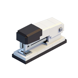 Isometrische Nähmaschine Voxel-Icon - 3D Block Art