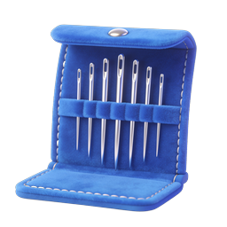 Blue Velvet Sewing Needle Case Icon - Craft Supplies