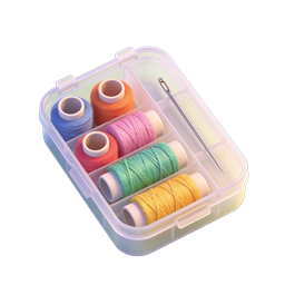 Colorful Sewing Thread Kit Icon | Craft Supplies