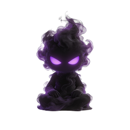 Shadow Smoke Spirit Character Icon - Mystical 3D Render