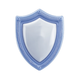 3D Shield Protection Icon - Realistic Security Symbol