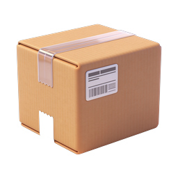 Shipping Cardboard Box Icon | 3D Package Delivery