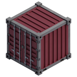 Isometric Shipping Crate Container Icon