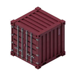 Isometric Shipping Crate Icon - 3D Cargo Box