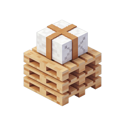 Shipping Package on Wooden Pallet - 3D Isometric Icon