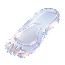 Shoe Insole Foot Pad 3D Icon | Transparent Design