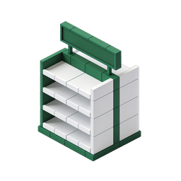 Isometric Shop Storefront Icon | 3D Retail Building