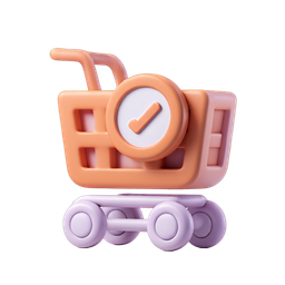 Modern Shopping Cart Icon for E-Commerce Platforms