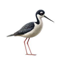 Charming Wading Bird Icon for Nature Themes