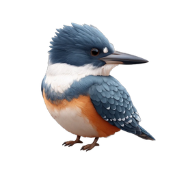 Colorful Kingfisher Bird Icon for Nature Projects